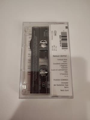 Placido Domingo - Nessun Dorma - Audio Cassette Tape Album - 1968/1991 TELDEC - Thumbnail 2