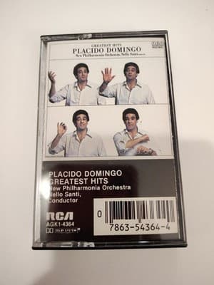 Placido Domingo Greatest Hits SEALED RCA AGK1-4364 Stereo Cassette