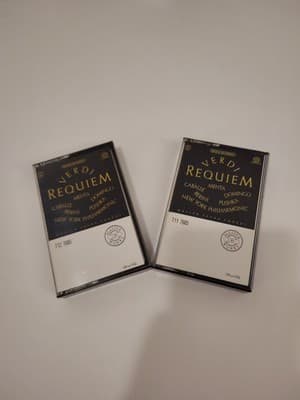 MONTSERRAT CABALLE CASSETTE VERDI REQUIEM, Two Cassette Tape Set. New