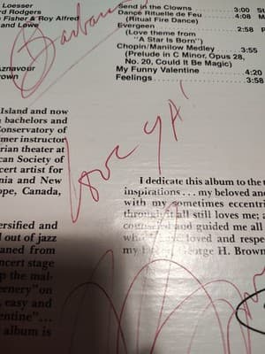 Ronnie Brown: Many Moods VINYL LP ALBUM IF I WERE A BELL, AUTOGRAPHED - Thumbnail 4