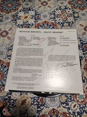 Ronnie Brown: Many Moods VINYL LP ALBUM IF I WERE A BELL, AUTOGRAPHED - Thumbnail 7