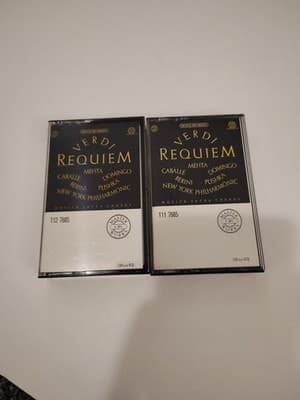 MONTSERRAT CABALLE CASSETTE VERDI REQUIEM, Two Cassette Tape Set. New - Thumbnail 8