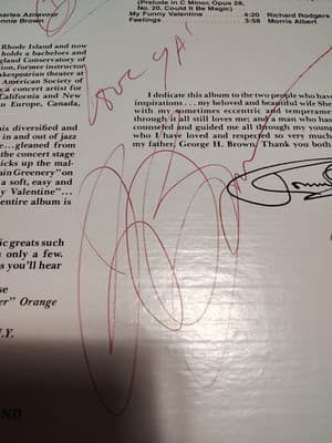 Ronnie Brown: Many Moods VINYL LP ALBUM IF I WERE A BELL, AUTOGRAPHED - Thumbnail 5