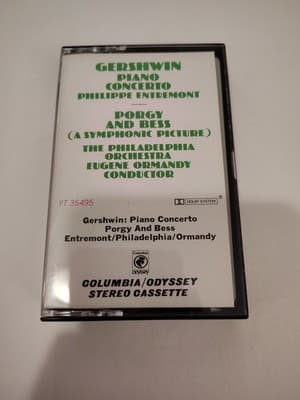 Gershwin Piano Concerto Philadelphia Orchestra Ormandy Entremont Cassette Tape