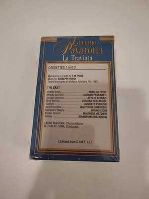 A Night at the Opera: La Traviata Cassette Tape Pavarotti Verdi Brand New Sealed - Thumbnail 2
