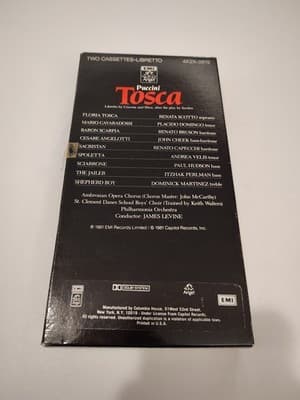 Puccini/Levine: Tosca (2 Cassette Box Set) EMI Angel - Thumbnail 2