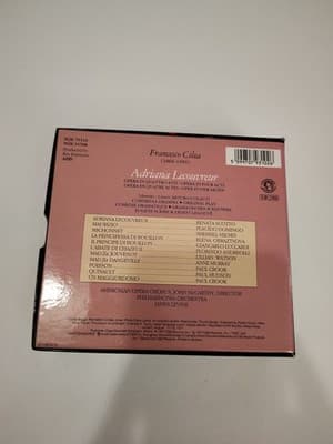 Cilea Adriana Lecouvreur 2 CD Box Set Scotto Domingo Classical CBS Records - Thumbnail 2
