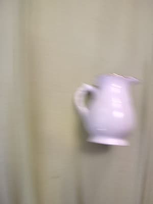 Vintage Moss Rose Pattern Porcelain Small Pitcher - Thumbnail 2