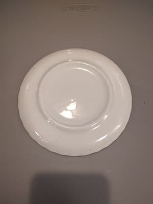 1970 Christmas Holly Berry Swirl Rim 6” Saucer SCIO Japan - Thumbnail 3