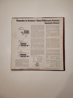 RARE LP SILVESTRI LISZT RAVEL ENESCO RAPSODIES OG FR VDM ASDF 162 - Thumbnail 2