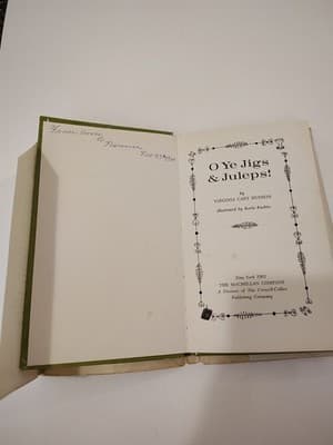 O Ye Jigs & Juleps Virginia Cary Hudson 1962 Macmillan Hardcover Dust Jacket - Thumbnail 8