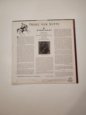 FRANZ VON SUPPE: 6 overtures ANGEL 12" LP 33 RPM - Thumbnail 2