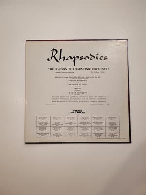 Rhapsodies - Gershwin, Bach, Mozart, Addinsell - Music Vinyl Record - Thumbnail 2