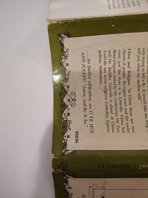 O Ye Jigs & Juleps Virginia Cary Hudson 1962 Macmillan Hardcover Dust Jacket - Thumbnail 7