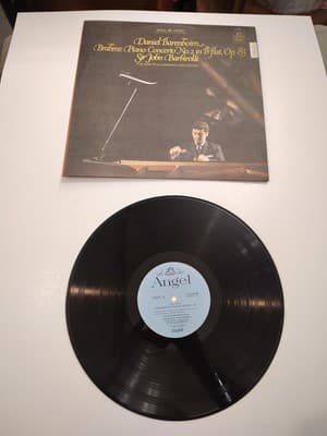 ANGEL Brahms BARENBOIM Piano Concerto #2 BARBIROLLI S-36526 EX/EX - Thumbnail 3
