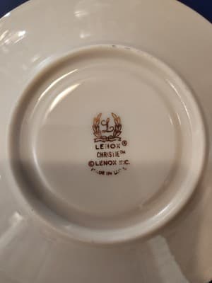 Vintage Lenox Christie Saucer ONLY - Thumbnail 3