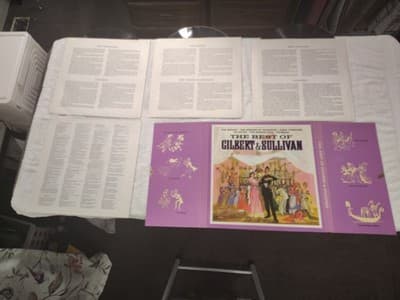 Vintage Records Vinyl The Best of Gilbert & Sullivan Boxed Collection Fold Out - Thumbnail 13