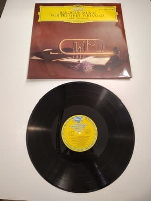 Adolf Scherbaum, Hamburger Barock-Ensemble, Virtuose Trompetenkonzerte, (LP, Alb - Thumbnail 3