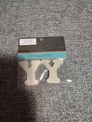 Hobby Lobby Woodpile 1.75” Wood Letters (4 Pieces Of Letter Y) Still Sealed New - Thumbnail 2
