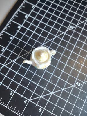 MINIATURE 1.5” X 2” PVC TEA POT WITH FACE ON FRONT FIGURE UNBRANDED (MF175) - Thumbnail 3