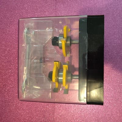 KOWOOD Pro Tongue and Groove Set of 2 Pieces 1/4 Inch Shank Router Bit Set - New - Thumbnail 5