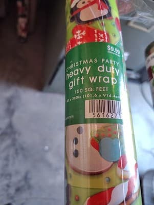 8 Pack Christmas Wrapping Paper Rolls Various Prints And Square Ft-NEW - Thumbnail 2