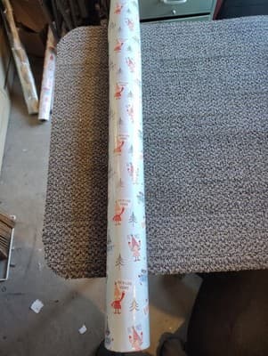 8 Pack Christmas Wrapping Paper Rolls Various Prints And Square Ft-NEW - Thumbnail 12