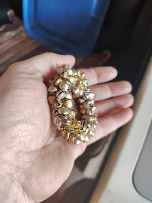 Cute wreath of Gold and Silver Metal Bells - Thumbnail 3