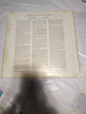 Rossini Overtures The Paris Conservatoire Orchestra, Peter Maag - 12” LP - Thumbnail 2
