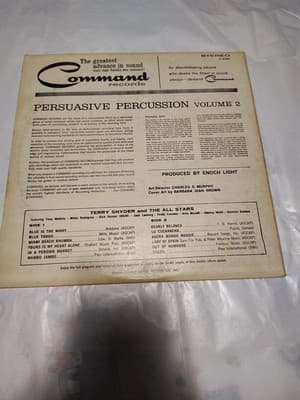 PERSUASIVE PERCUSSION VOLUME 2 TERRY SNYDER LP VINYL GATEFOLD RECORD 1959 Dl - Thumbnail 2