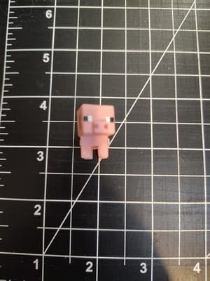 Minecraft Mini-Figures Stone Series 2 1" Pig with Saddle Figure Mojang - Thumbnail 5