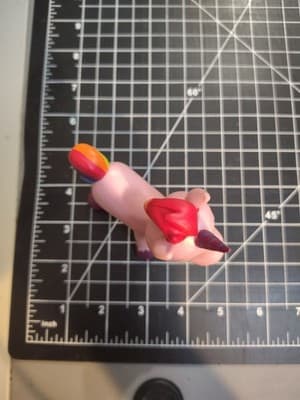 Vintage Y2K Unicorn Bendable Figurine Derpy Face Rainbow Mane - Thumbnail 3