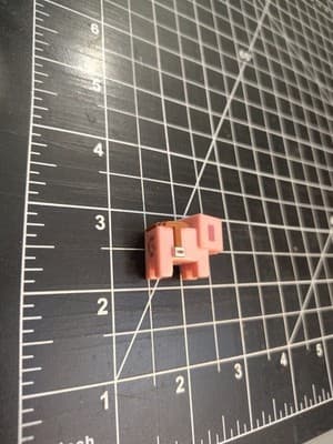 Minecraft Mini-Figures Stone Series 2 1" Pig with Saddle Figure Mojang - Thumbnail 4