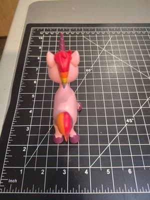 Vintage Y2K Unicorn Bendable Figurine Derpy Face Rainbow Mane - Thumbnail 6