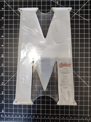 Marvel Avengers Superhero Letter M 3D Sign Home Decoration Wall Decor - Thumbnail 2