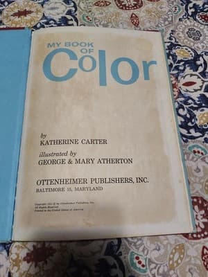 MY BOOK OF COLOR KATHERINE CARTER 1961 GOOD CONDITION - Thumbnail 4