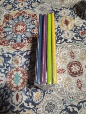 Master's Touch Four Pack Sketchbooks 3.5x5.5 In Blue, Purple, Green, Yellow - Thumbnail 2