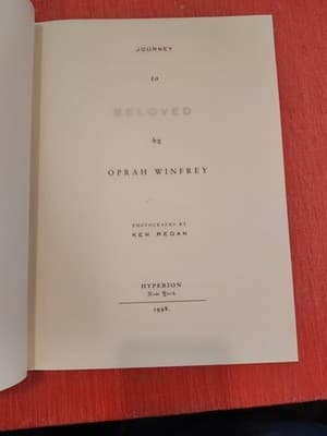 Journey to Beloved by Oprah Winfrey (1998, Hardcover) 1st Edition FREE SHIPPING! - Thumbnail 3