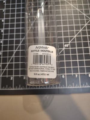 Artminds (Simply Tidy) 16oz Clear Plastic Drinking And Or Arts And Crafts Bottle - Thumbnail 2