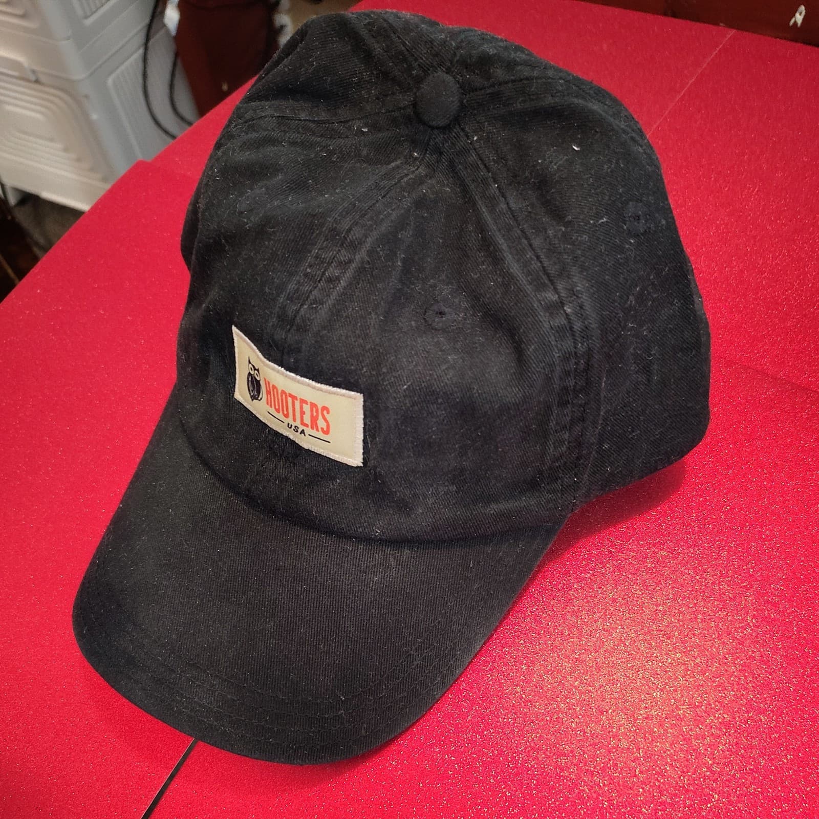 Hooters Strapback Cap Hat Logo Crew Uniform Employee Black Chicken Wings - Thumbnail 2