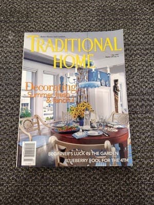 Traditional Home July 1997 Vintage Magazine Decorating