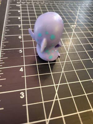 Disney Miniature Shark Figure Purple Smiling Cake Topper-Just Play 1.5" Tall - Thumbnail 4