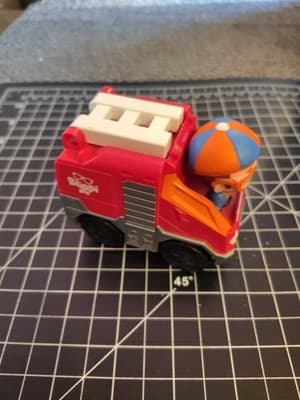 Blippi Mini Fire Truck Vehicle 2019 Kideo Jazwares Red with Ladder - Thumbnail 3