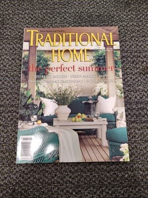 TRADITIONAL HOME MAGAZINE July 1996 The Perfect Summer: Weekend Houses/Gardening