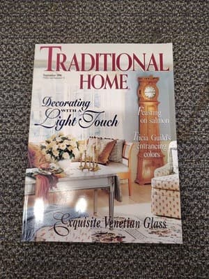 TRADITIONAL HOME MAGAZINE September 1994 Decorating with a Light Touch