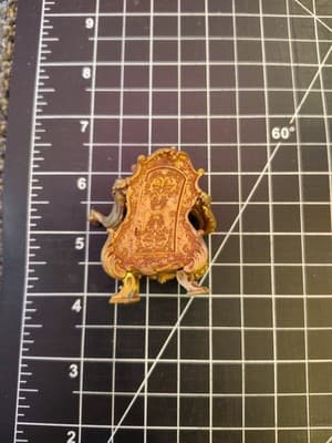 Disney Beauty and the Beast Live Action Cogsworth Clock 2" Rubber Figure 2 - Thumbnail 2
