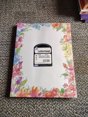 Bright Floral Letterhead 8.5 x 11 Great Papers 100 Sheets New in Package Printer