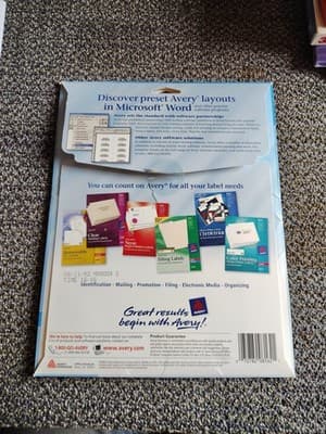 Avery 8162 White Mailing Labels, Inkjet, Qty 238 Labels 1-1/3” x 4” Partial Pack - Thumbnail 2