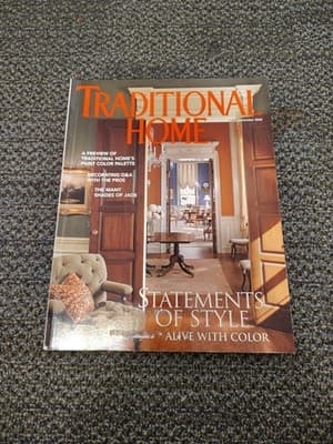 TRADITIONAL HOME MAGAZINE September 2000 Statements Of Style Alive With Color