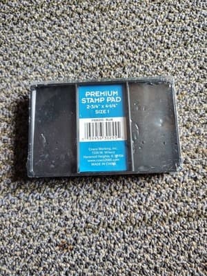 Stamp Pad, Gel, Size 1, Blue Ink 030255 2.75 x 4.25 inches - Thumbnail 2